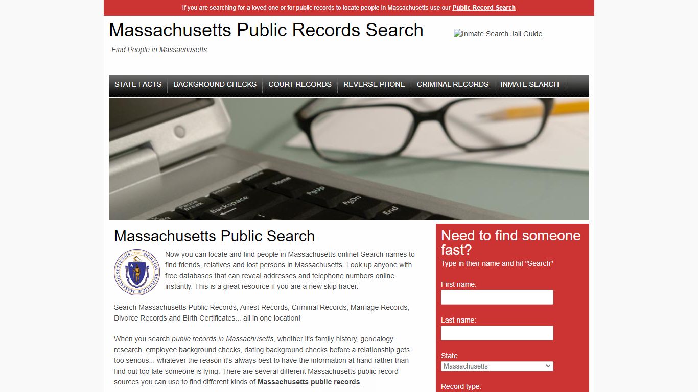 Massachusetts Public Records Search | Searching For People in MA